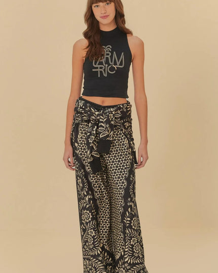 BLUSA FARM TOP BORDADO LOGOTUCA