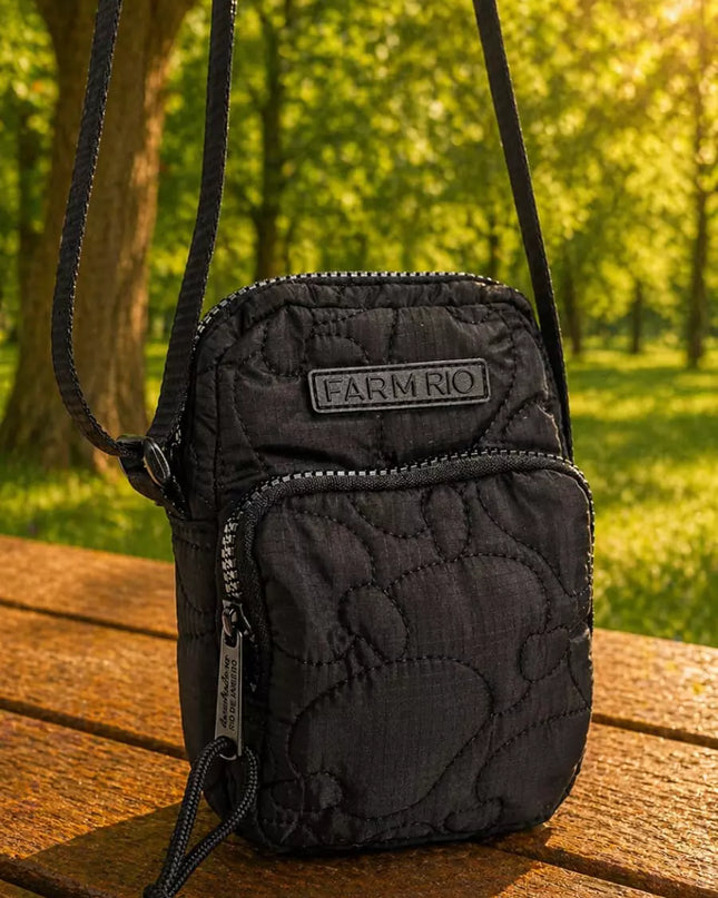 Bolsa Farm Da Gema Puffer Preto