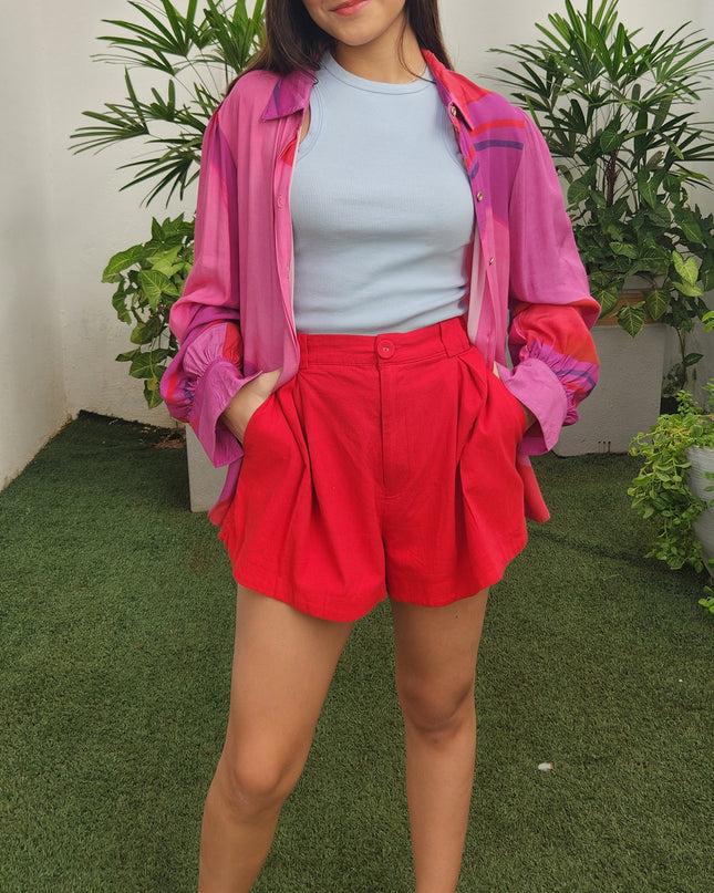 SHORT FARM PREGAS BOLSO LATERAL