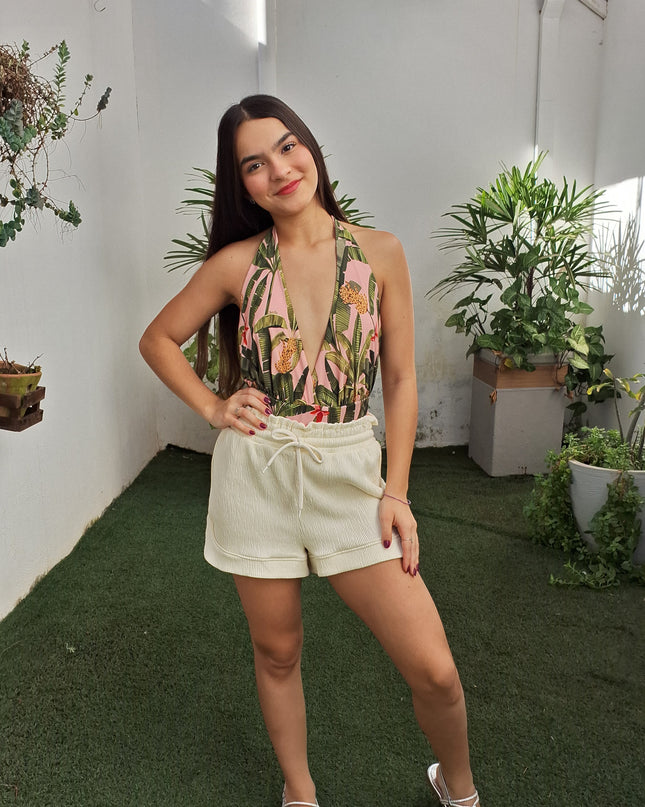 MAIO FARM AJUSTADA BANANA ROSA