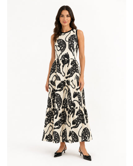Vestido Farm Marias Estampado Amor De Pantera