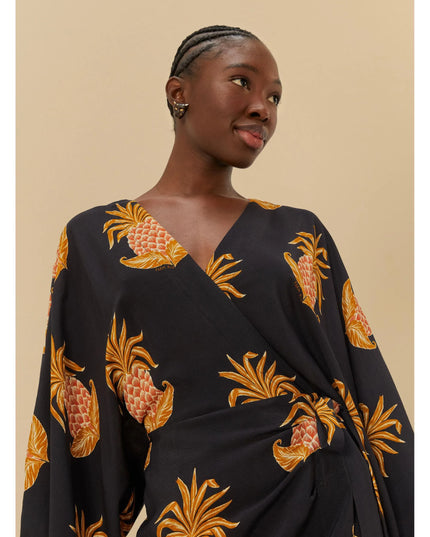 VESTIDO FARM CURTO AMALFI ABACAXI