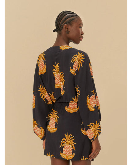 VESTIDO FARM CURTO AMALFI ABACAXI