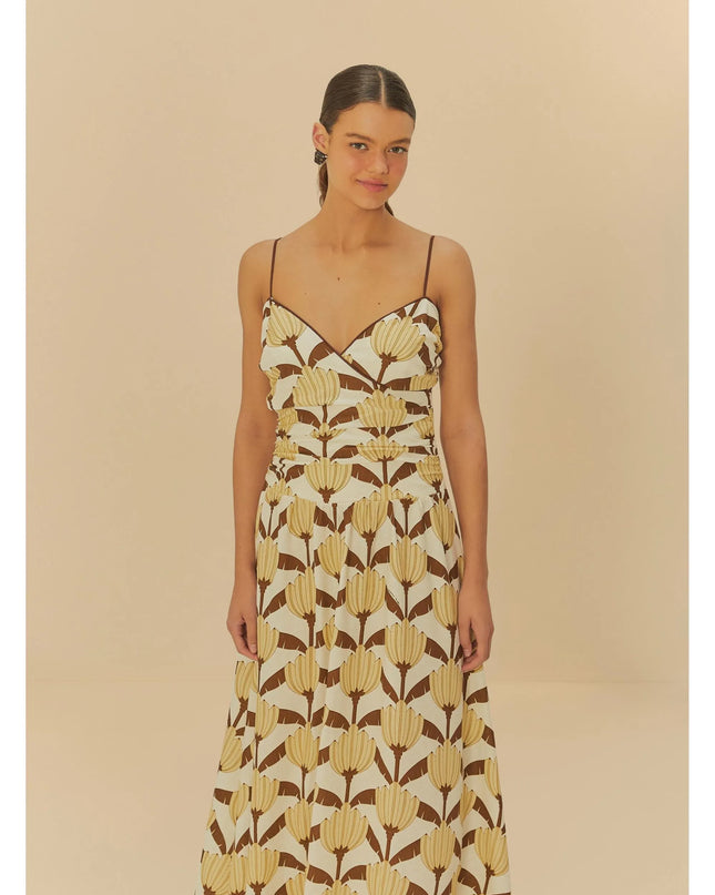 VESTIDO FARM CROPPED ESTAMPADO BANANA DECO