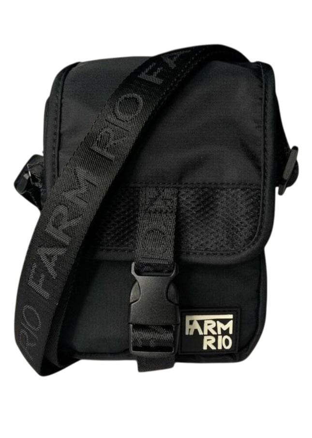 BOLSA FARM FERVO GRAFICO TROPI PRETA