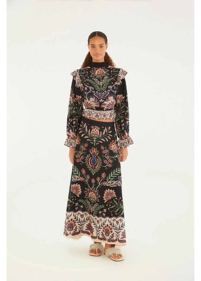 SAIA FARM EVASE ESTAMPADA JARDIM MARAVILHOSO