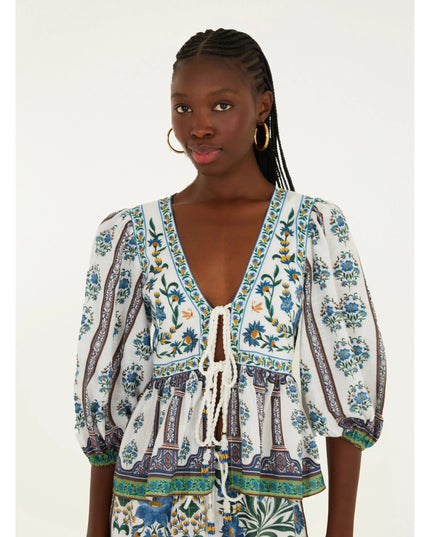 BATA FARM AMARRACAO ESTAMPADO MANOELA