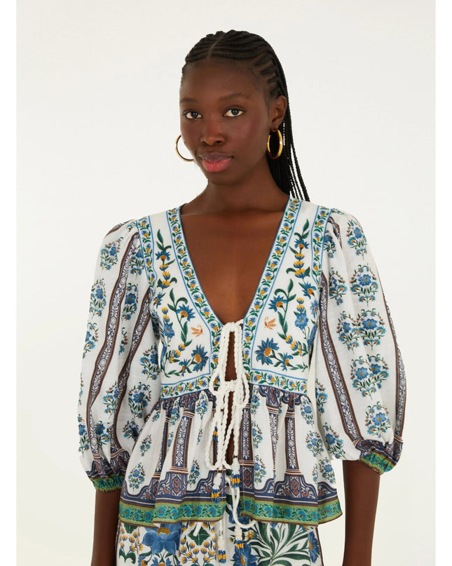 BATA FARM AMARRACAO ESTAMPADO MANOELA