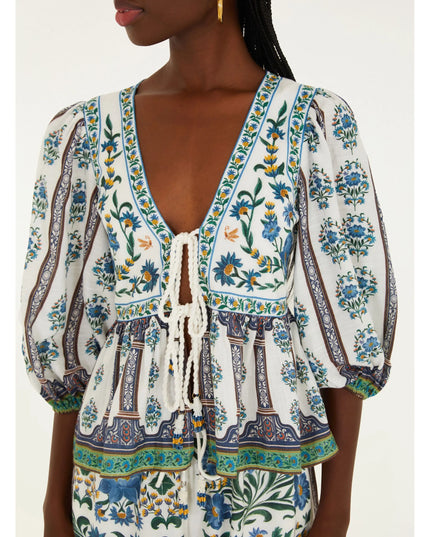 BATA FARM AMARRACAO ESTAMPADO MANOELA