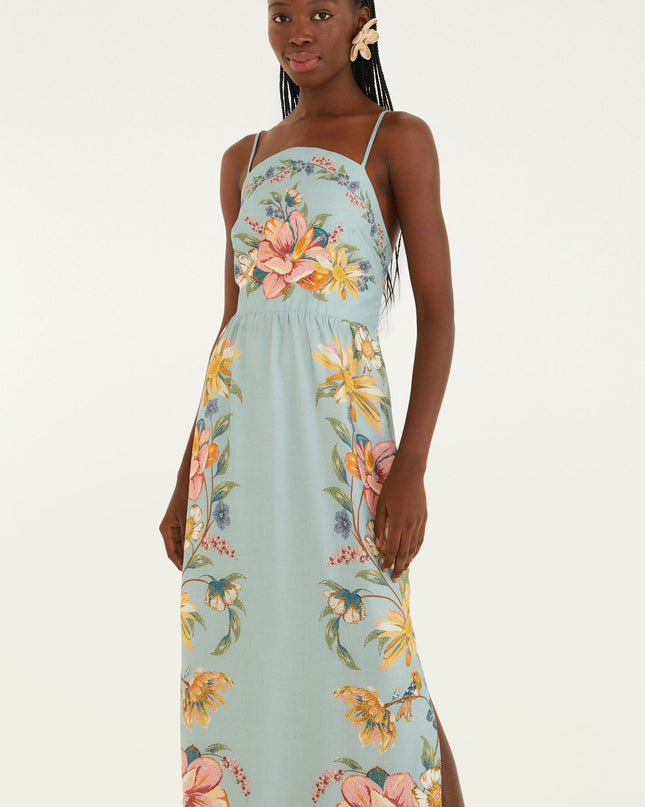 VESTIDO FARM CROPPED LONGO ESTAMPADO MAIRA