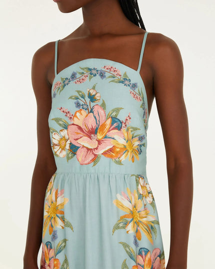 VESTIDO FARM CROPPED LONGO ESTAMPADO MAIRA