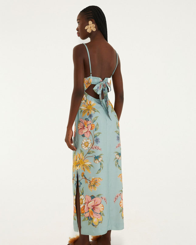 VESTIDO FARM CROPPED LONGO ESTAMPADO MAIRA