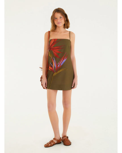 VESTIDO FARM CURTO ESTAMPADO MAXI ESTRELICIA