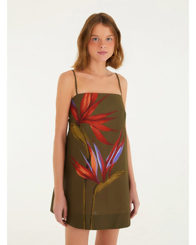 VESTIDO FARM CURTO ESTAMPADO MAXI ESTRELICIA