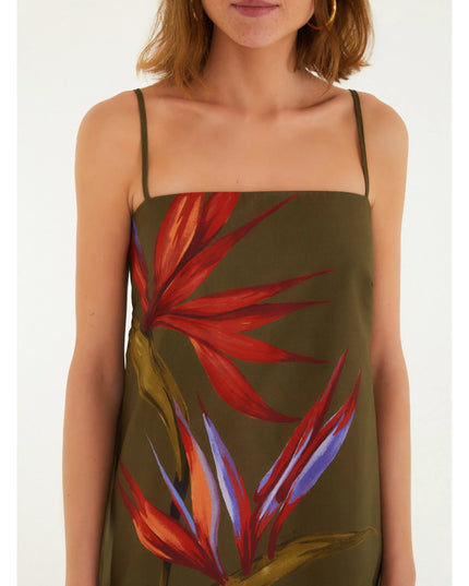 VESTIDO FARM CURTO ESTAMPADO MAXI ESTRELICIA