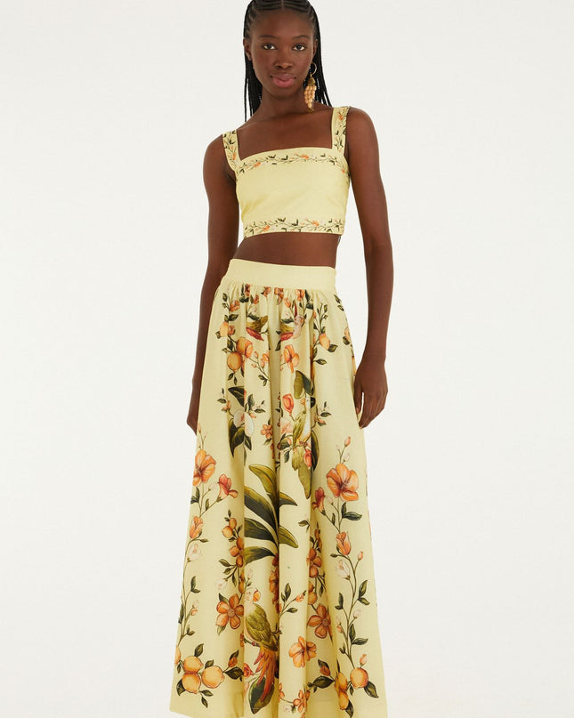 SAIA FARM EVASE ESTAMPADA BOSQUE CHIC