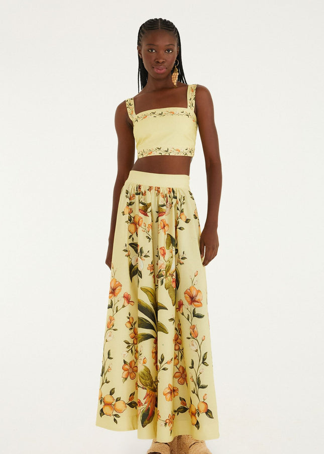 SAIA FARM EVASE ESTAMPADA BOSQUE CHIC