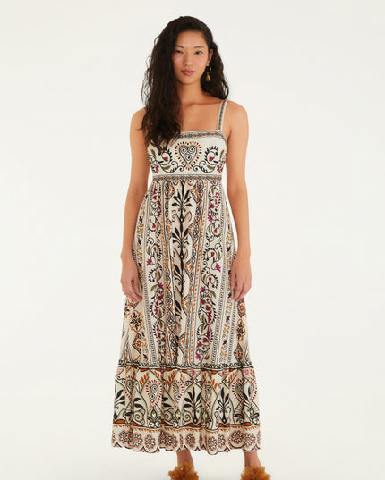 VESTIDO FARM MIDI ESTAMPADO ADRIELE