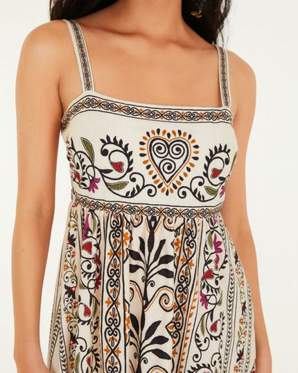 VESTIDO FARM MIDI ESTAMPADO ADRIELE