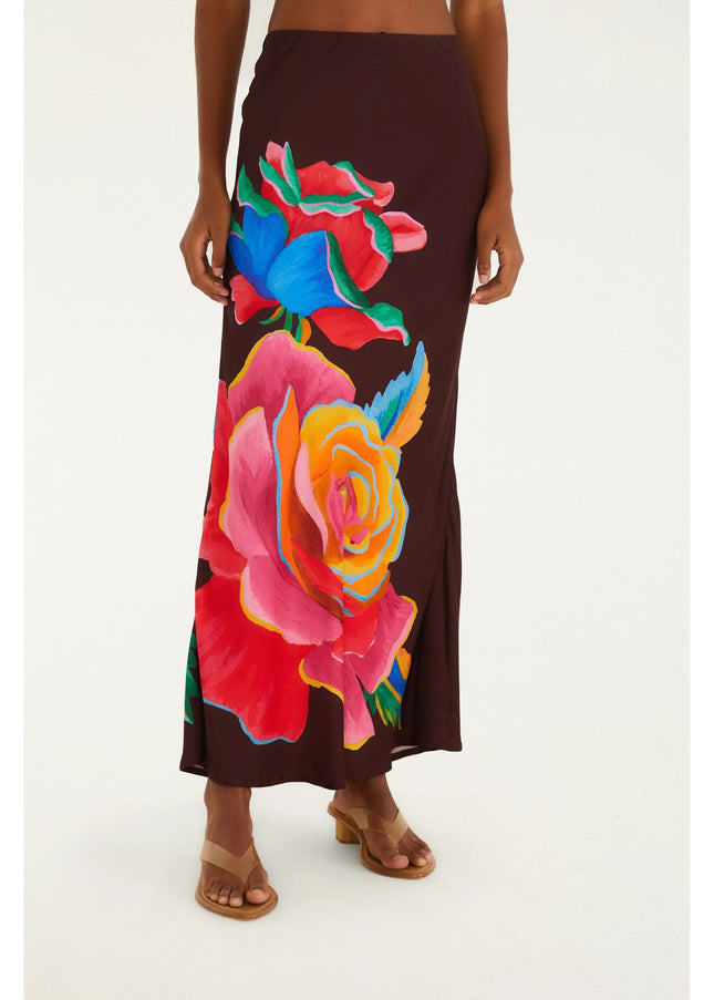 SAIA FARM ENVIESADA ESTAMPADA ROSAS PINTADAS