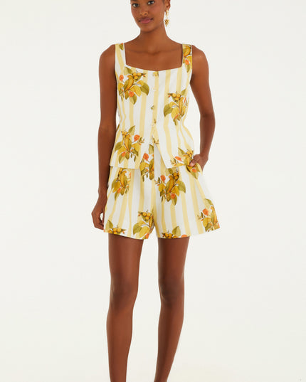 BERMUDA FARM ESTAMPADA PASSARO CHIC