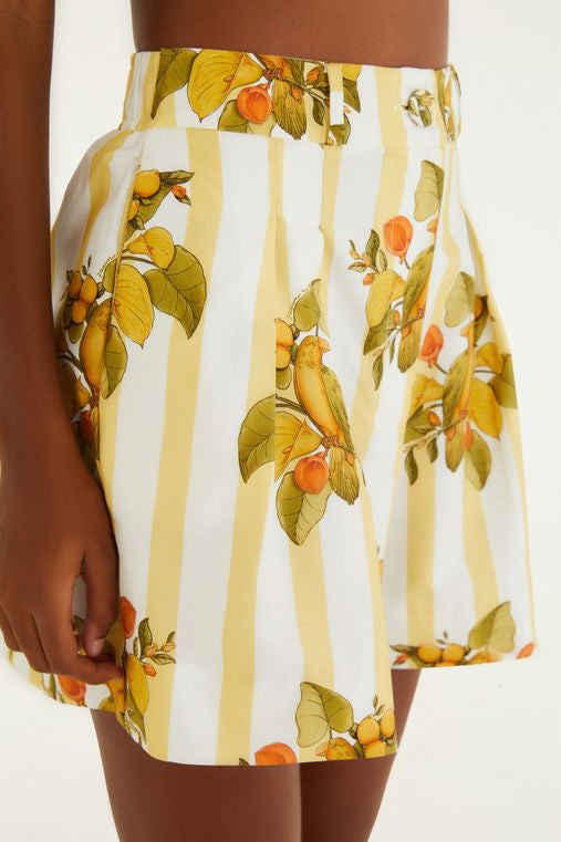 BERMUDA FARM ESTAMPADA PASSARO CHIC