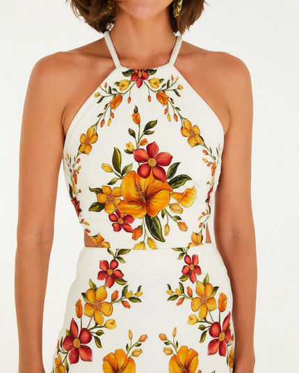 VESTIDO FARM MIDI BOSQUE CHIC