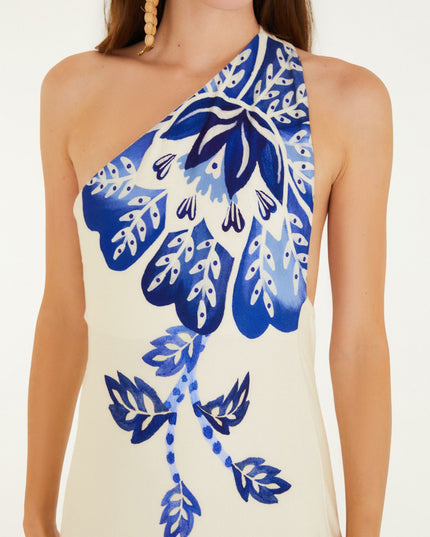 VESTIDO FARM OMBRO SO ESTAMPADO PARAISO