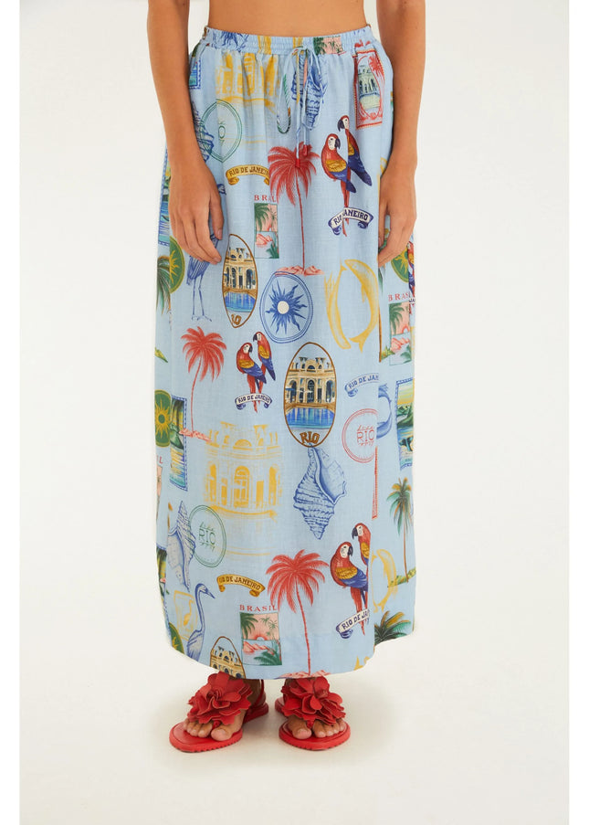 SAIA FARM ESTAMPADA TROPICAL VINTAGE