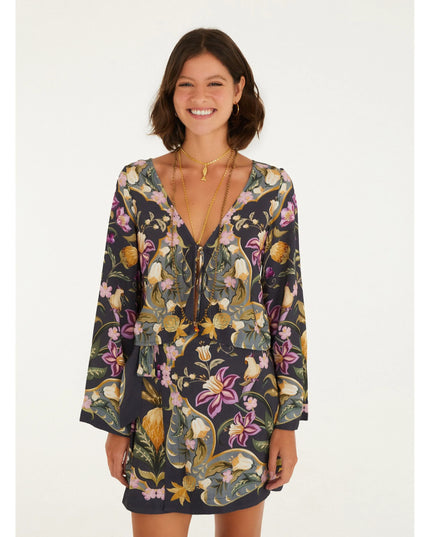 SAIA FARM ESTAMPADA LENCO FLORAL TALITA