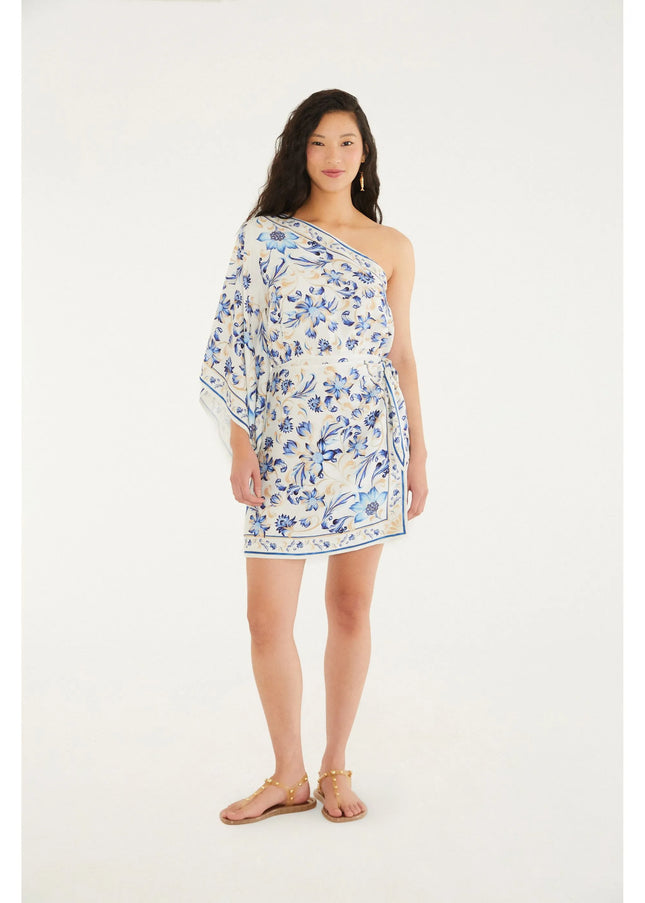 VESTIDO FARM ESTAMPADO AZULEJARIA