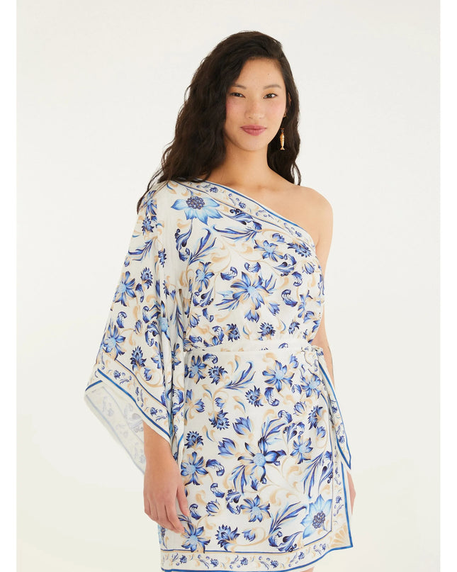 VESTIDO FARM ESTAMPADO AZULEJARIA