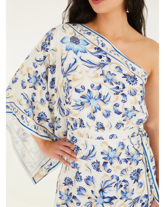 VESTIDO FARM ESTAMPADO AZULEJARIA