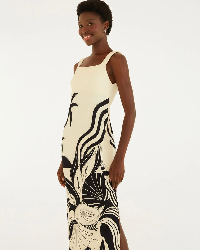 VESTIDO FARM ALCAS FESTA DE MAR