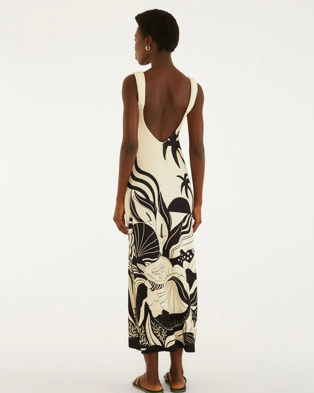 VESTIDO FARM ALCAS FESTA DE MAR