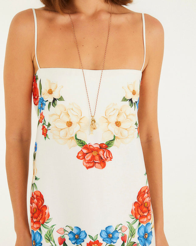 VESTIDO FARM CURTO FLORAL MARIANA