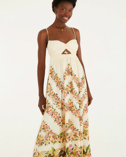 VESTIDO FARM CROPPED FLORAL MALI