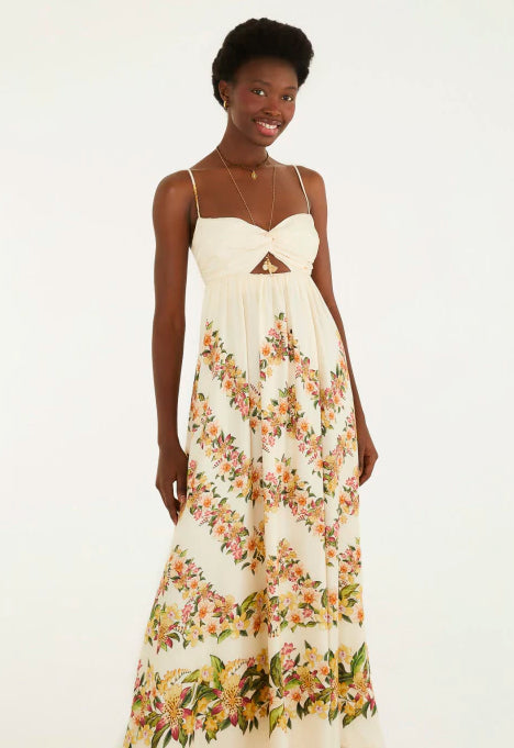 VESTIDO FARM CROPPED FLORAL MALI
