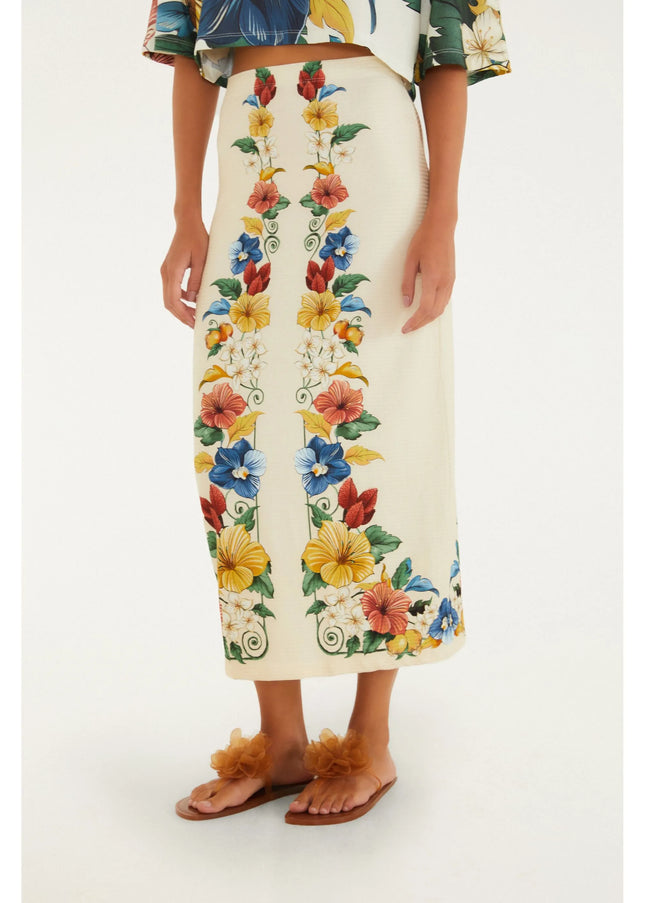 SAIA FARM RETA ESTAMPADO TROPICALZINHO