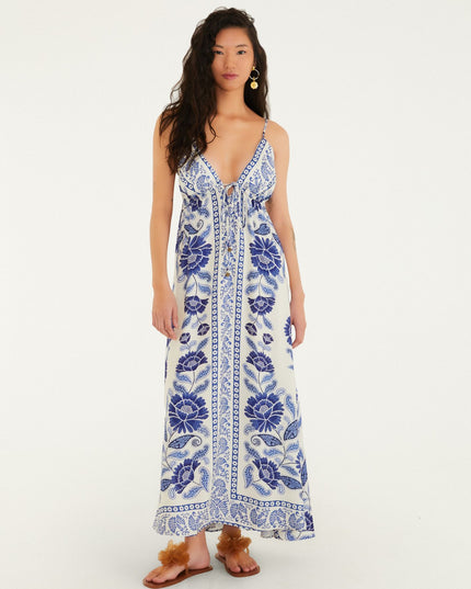 VESTIDO FARM ESTAMPADO VALENTINA LONGO