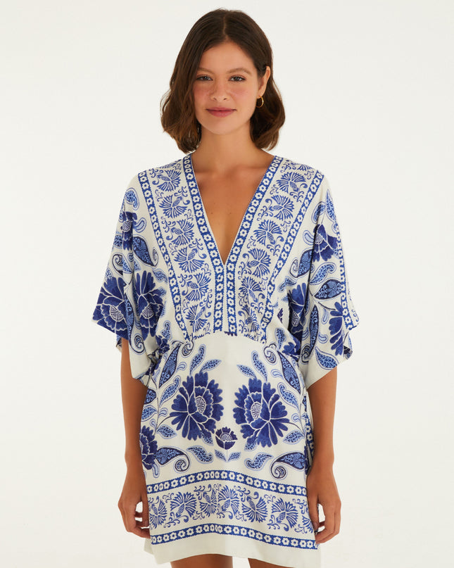 VESTIDO FARM CURTO ESTAMPADO VALENTINA