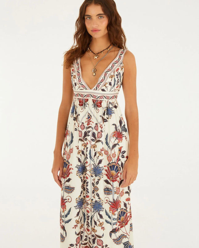 Vestido Cropped Estampado Bohoflor