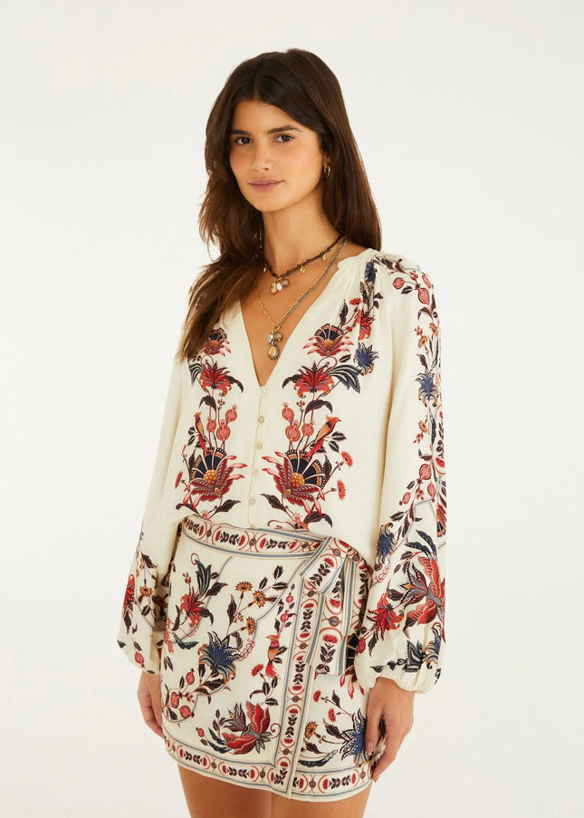 Short Saia Farm Estampado Bohoflor