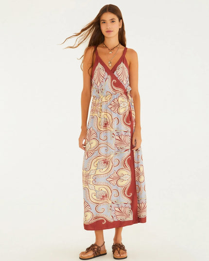 Vestido Estampado Lenço Arabesque