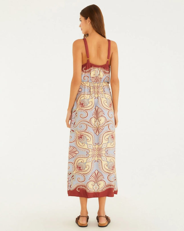 Vestido Estampado Lenço Arabesque