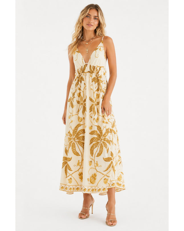 Vestido Farm Cropped Estampado Ourinho Tropical