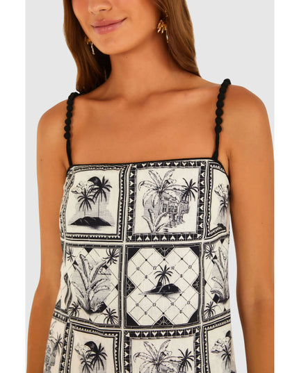 Vestido Cropped Estampado Rio Clássico