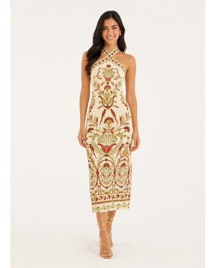 Vestido Farm Midi Jardim Louise