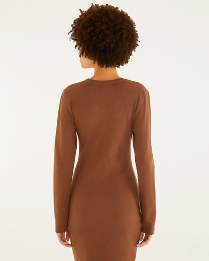 Vestido Manga Longa Bordado Bananas