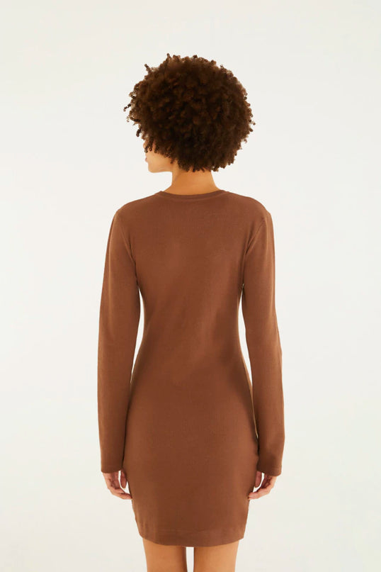 Vestido Manga Longa Bordado Bananas